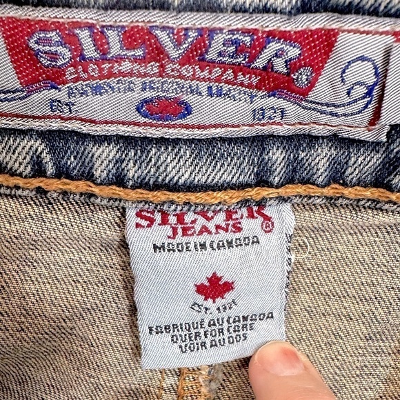 Vintage Y2K Silver Jeans Co. Denim Pencil Skirt Size 10/30 **EUC** - Picture 4 of 10